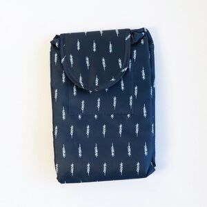 Feather print cosmetic bag makeup pouch drawstring travel storage organizer new